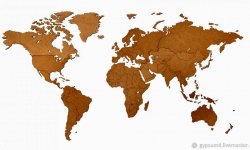 Мастер-класс: барельеф «Карта мира»